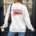 I'm A Baseball Mom Of Course I'm Broke Premium Women's Sweatshirt Back Print