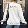 Mom Of Both Softball Baseball Mom Premium Women's Sweatshirt Back Print