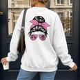 Mother Day Mama Retro Mama Mommy Baseball Mom Women's Sweatshirt Back Print Mother Day Mama Retro Mama Mommy Baseball Mom Women's Sweatshirt Back Print