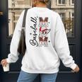 Retro Baseball Mom Mama Baseball Life Softball Life Game Day Women's Sweatshirt Back Print Retro Baseball Mom Mama Baseball Life Softball Life Game Day Women's Sweatshirt Back Print