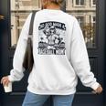 So God Made A Baseball Mom Baseball Player Premium Women's Sweatshirt Back Print