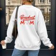 Somebody's Loud Mouth Baseball Mom Mama Premium Women's Sweatshirt Back Print