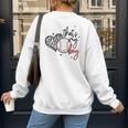 That's My Boy Leopard Heart Baseball Mom Premium Women's Sweatshirt Back Print That's My Boy Leopard Heart Baseball Mom Premium Women's Sweatshirt Back Print