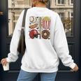 Tis The Season Baseball Mom Game Day Cheering Sports Lover Women's Sweatshirt Back Print