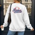 Vintage Baseball Mom Of The Rookies Women's Sweatshirt Back Print