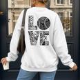 Women's Baseball Softball Baseball Mom LOVE Baseball Women's Sweatshirt Back Print Women's Baseball Softball Baseball Mom LOVE Baseball Women's Sweatshirt Back Print