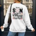 Yes Son Has Practice a Game Baseball Mom Women's Sweatshirt Back Print Yes Son Has Practice a Game Baseball Mom Women's Sweatshirt Back Print