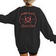 2024 Home Plate Social Club Softball Season Tee Baseball Mom Women's Sweatshirt Back Print 2024 Home Plate Social Club Softball Season Tee Baseball Mom Women's Sweatshirt Back Print