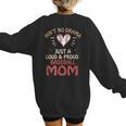 Ain’t No Drama Just a Loud & Proud Baseball Mom Women's Sweatshirt Back Print