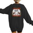 Ball Mom Leopard Ball Mom Baseball Mom Women's Sweatshirt Back Print Ball Mom Leopard Ball Mom Baseball Mom Women's Sweatshirt Back Print