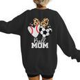 Ball Mom Soccer Baseball Mom Heart Women's Sweatshirt Back Print Ball Mom Soccer Baseball Mom Heart Women's Sweatshirt Back Print