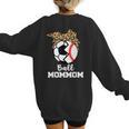 Ball MomMom Soccer Baseball Mom Mom Women's Sweatshirt Back Print