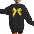 Baseball Bow Baseball Mom Women Baseball Mama Women's Sweatshirt Back Print Baseball Bow Baseball Mom Women Baseball Mama Women's Sweatshirt Back Print