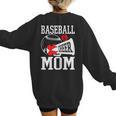 Baseball Cheer Mom Cheerleading Cheerleader Baseball Mom Women's Sweatshirt Back Print