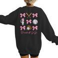 Baseball Gigi Era Bows Baseball Mom Women Women's Sweatshirt Back Print