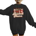 Baseball Mama Coffee Game Day Vibes Baseball Mom Women's Sweatshirt Back Print Baseball Mama Coffee Game Day Vibes Baseball Mom Women's Sweatshirt Back Print