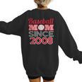 Baseball Mom Since 2008 Women's Sweatshirt Back Print Baseball Mom Since 2008 Women's Sweatshirt Back Print