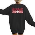 Baseball Mom Cute Mother Fans Baseball Graphic Women's Sweatshirt Back Print