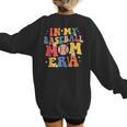 In My Baseball Mom Era Cute Mommy Groovy Women's Sweatshirt Back Print In My Baseball Mom Era Cute Mommy Groovy Women's Sweatshirt Back Print