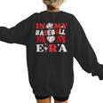 In My Baseball Mom Era Endless Memories Stylish Tribute Women's Sweatshirt Back Print In My Baseball Mom Era Endless Memories Stylish Tribute Women's Sweatshirt Back Print