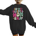 In My Baseball Mom Era Baseball Mama Women's Sweatshirt Back Print