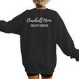 Baseball Mom Fueled By Caffeine Coffee Lover Baseball Team Women's Sweatshirt Back Print Baseball Mom Fueled By Caffeine Coffee Lover Baseball Team Women's Sweatshirt Back Print
