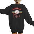 BASEBALL MOM Fun RETRO LOOK Women's Sweatshirt Back Print BASEBALL MOM Fun RETRO LOOK Women's Sweatshirt Back Print