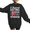 Baseball Mom Heart Ball Graphic Mother's Day Women's Sweatshirt Back Print Baseball Mom Heart Ball Graphic Mother's Day Women's Sweatshirt Back Print