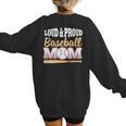 Baseball Mom Leopard Print Loud And Proud With Ball & Bat Women's Sweatshirt Back Print Baseball Mom Leopard Print Loud And Proud With Ball & Bat Women's Sweatshirt Back Print