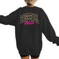 Baseball Mom Leopard Baseball Mama Life Girls Women Baller Women's Sweatshirt Back Print Baseball Mom Leopard Baseball Mama Life Girls Women Baller Women's Sweatshirt Back Print