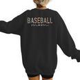Baseball Mom Leopard Print Baseball Mama Mother's Day Women's Sweatshirt Back Print Baseball Mom Leopard Print Baseball Mama Mother's Day Women's Sweatshirt Back Print