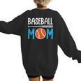 Baseball Mom Leopard Print Baseball Mama Women Mother's Day Women's Sweatshirt Back Print Baseball Mom Leopard Print Baseball Mama Women Mother's Day Women's Sweatshirt Back Print
