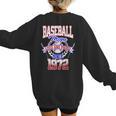 Baseball Mom Loud & Proud Since 1972 Women's Sweatshirt Back Print Baseball Mom Loud & Proud Since 1972 Women's Sweatshirt Back Print