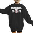 Baseball MOM Mother's Day Baseball Game Cheer Mom Women's Sweatshirt Back Print Baseball MOM Mother's Day Baseball Game Cheer Mom Women's Sweatshirt Back Print