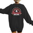 Baseball Mom Rainbow Great Team Mom Women's Sweatshirt Back Print