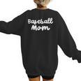Baseball Mom Retro Women's Sweatshirt Back Print Baseball Mom Retro Women's Sweatshirt Back Print
