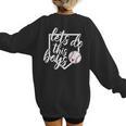 Baseball Mom Shirt Baseball Let's Do This Boys Women's Sweatshirt Back Print