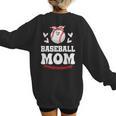 Baseball Mom Shirt Mama Women Baseball Shirt For Women's Sweatshirt Back Print