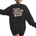 Baseball Mom Somebody's Loud Mouth Baseball Mama Women's Sweatshirt Back Print