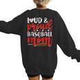 Baseball Mom Sport Mommy Baseball Mama Mother's Day Women's Sweatshirt Back Print Baseball Mom Sport Mommy Baseball Mama Mother's Day Women's Sweatshirt Back Print