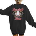 Baseball Mom T-Ball Mom Little League Mom Apparel Women's Sweatshirt Back Print
