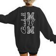 Baseball Mom Tee Leopard Mother's Day Grandma Women's Sweatshirt Back Print Baseball Mom Tee Leopard Mother's Day Grandma Women's Sweatshirt Back Print