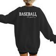 Baseball Mom Tee Mother's Day Family Baseball Women's Sweatshirt Back Print