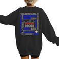 Baseball Mom Traits For Great Mothers Grey And Blue Women's Sweatshirt Back Print Baseball Mom Traits For Great Mothers Grey And Blue Women's Sweatshirt Back Print