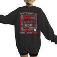Baseball Mom Traits For Great Mothers Grey And Red Women's Sweatshirt Back Print