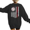 Baseball MOM USA American Flag Patriotic Mama Mother's Day For Women Kids Men Women's Sweatshirt Back Print Baseball MOM USA American Flag Patriotic Mama Mother's Day For Women Kids Men Women's Sweatshirt Back Print