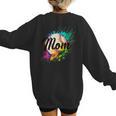 Baseball Mom USA American Baseball Graphic Women's Sweatshirt Back Print Baseball Mom USA American Baseball Graphic Women's Sweatshirt Back Print