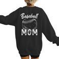 Baseball Mom For Women Family Matching Players Team Mommy Women's Sweatshirt Back Print
