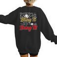 Baseball Moms Bling It & Their Sons Bring It For Women Women's Sweatshirt Back Print Baseball Moms Bling It & Their Sons Bring It For Women Women's Sweatshirt Back Print