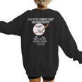 My Boy Might Not Always Swing Humors Baseball Mom Women's Sweatshirt Back Print